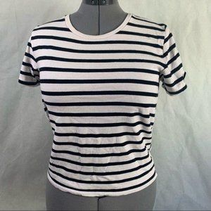 Madewell - striped tie back shirt